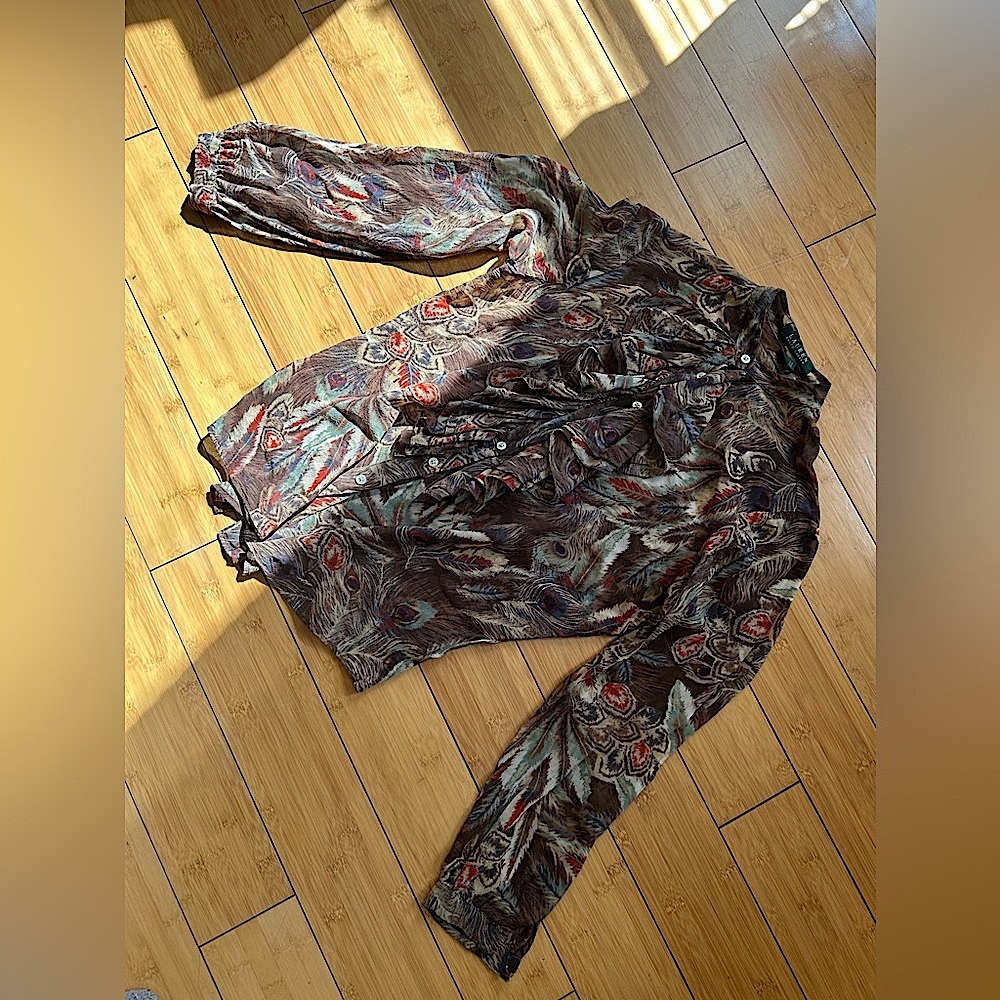 Ralf Lauren 100%silk shirt